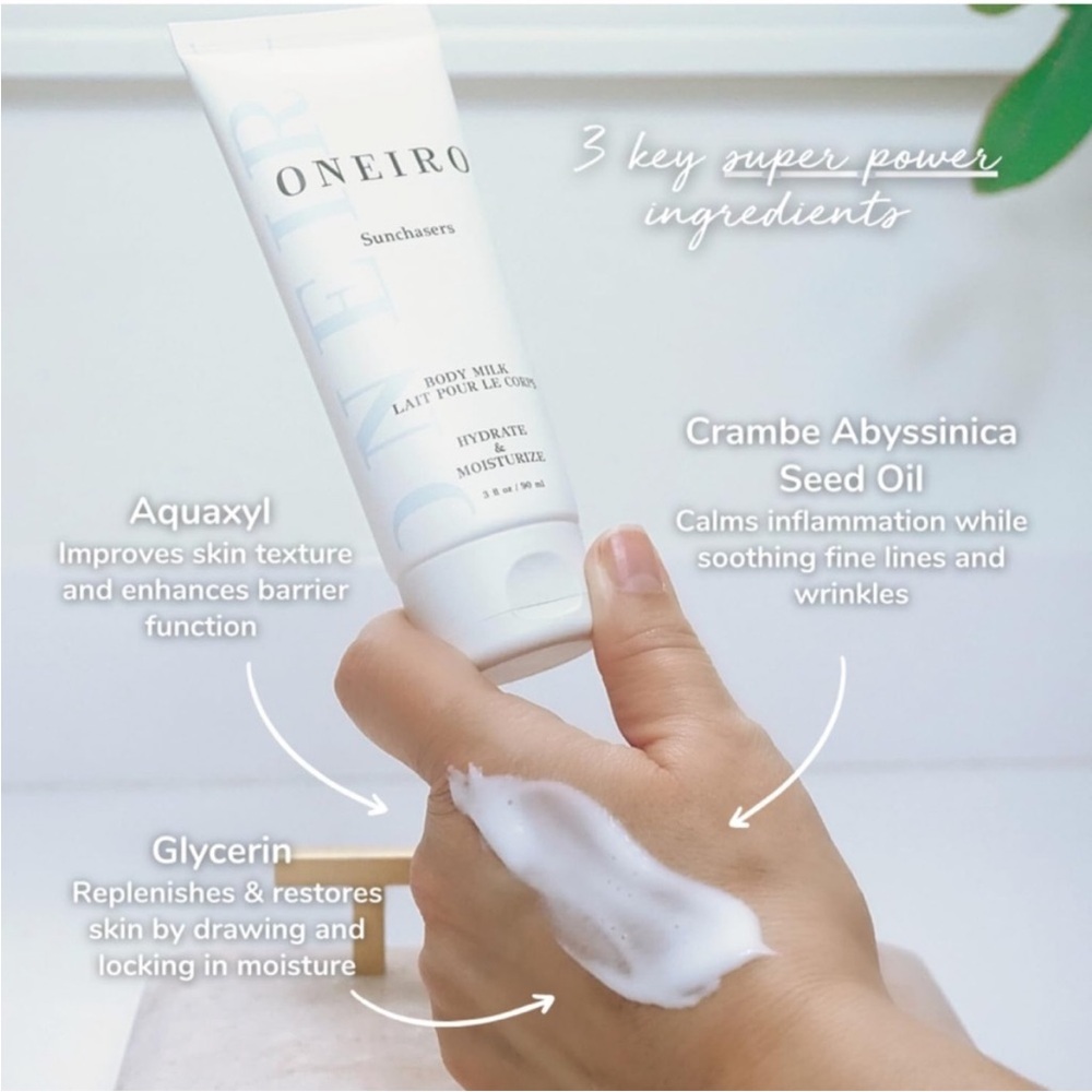 Oneiro Sunchasers Body Milk Hydrate & Moisturize